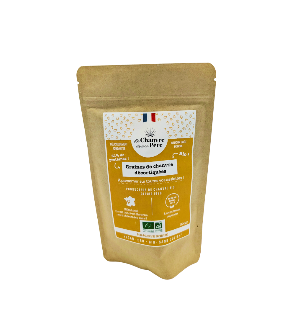 Graine de chanvre alimentaire bio - La Vilaine Graine