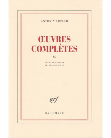 Oeuvres Complètes IX - Antonin Artaud